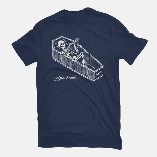 Coffin Break Skeleton-Mens-Premium-Tee-BridgeWalker