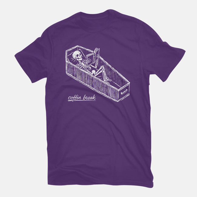 Coffin Break Skeleton-Mens-Premium-Tee-BridgeWalker