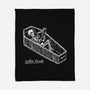 Coffin Break Skeleton-None-Fleece-Blanket-BridgeWalker