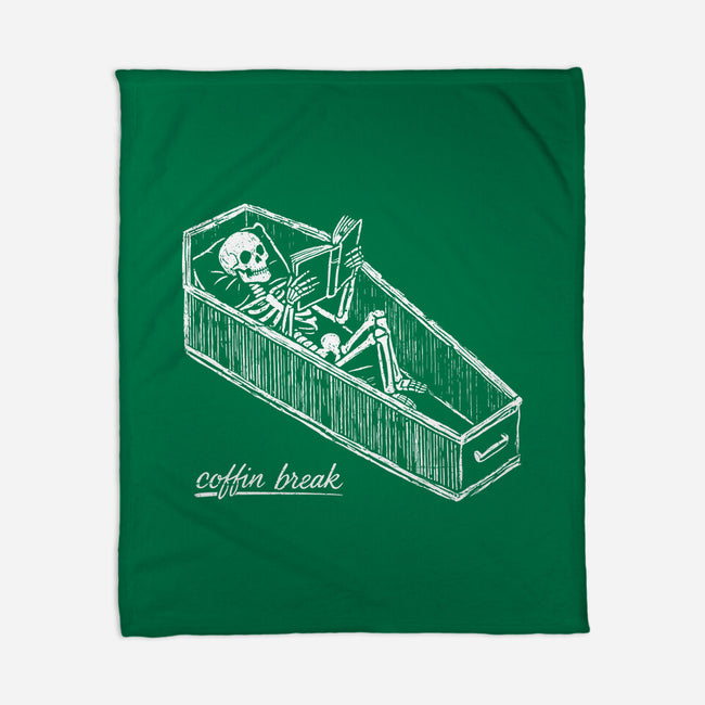 Coffin Break Skeleton-None-Fleece-Blanket-BridgeWalker
