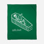 Coffin Break Skeleton-None-Fleece-Blanket-BridgeWalker