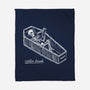 Coffin Break Skeleton-None-Fleece-Blanket-BridgeWalker