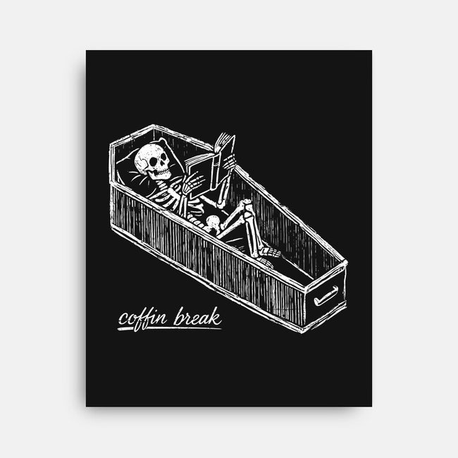 Coffin Break Skeleton-None-Stretched-Canvas-BridgeWalker