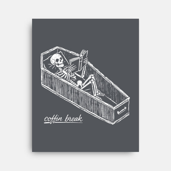 Coffin Break Skeleton-None-Stretched-Canvas-BridgeWalker