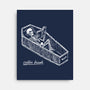 Coffin Break Skeleton-None-Stretched-Canvas-BridgeWalker