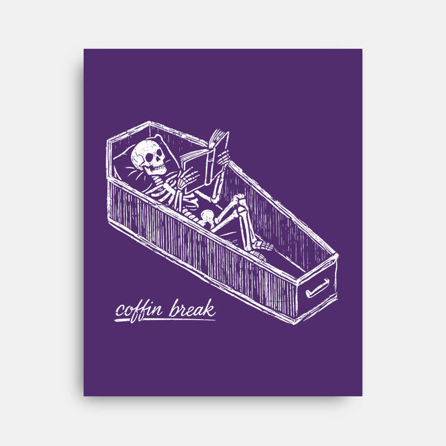 Coffin Break Skeleton-None-Stretched-Canvas-BridgeWalker