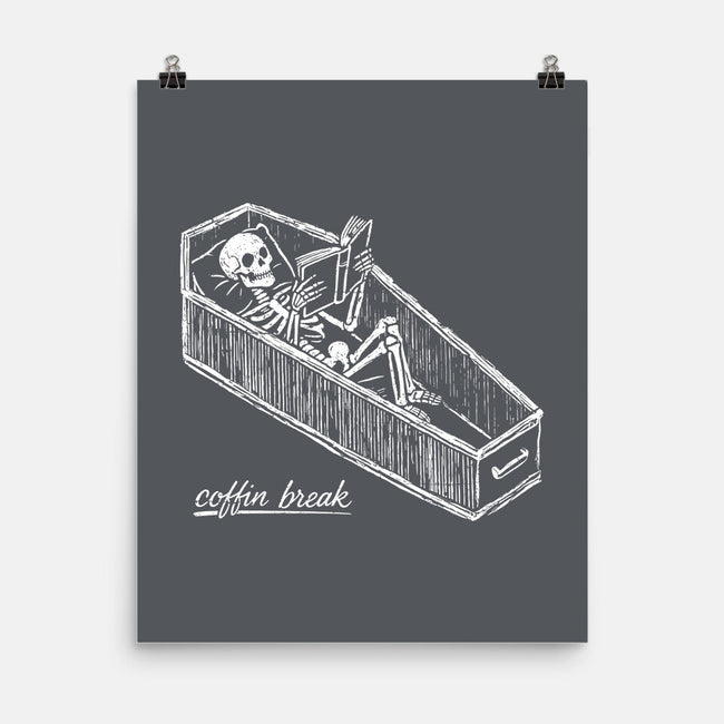 Coffin Break Skeleton-None-Matte-Poster-BridgeWalker