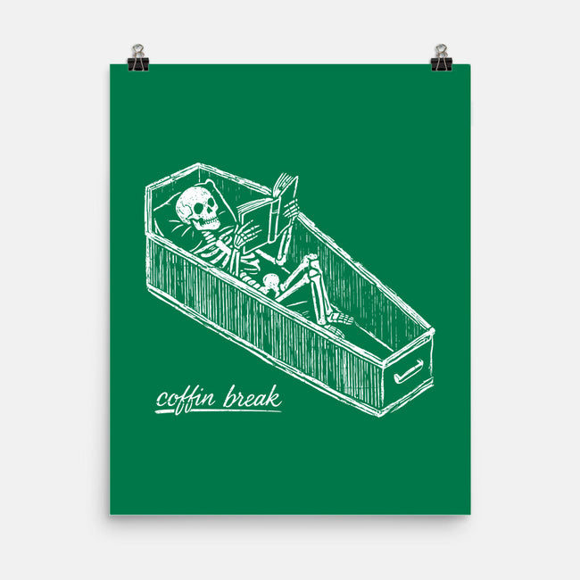 Coffin Break Skeleton-None-Matte-Poster-BridgeWalker