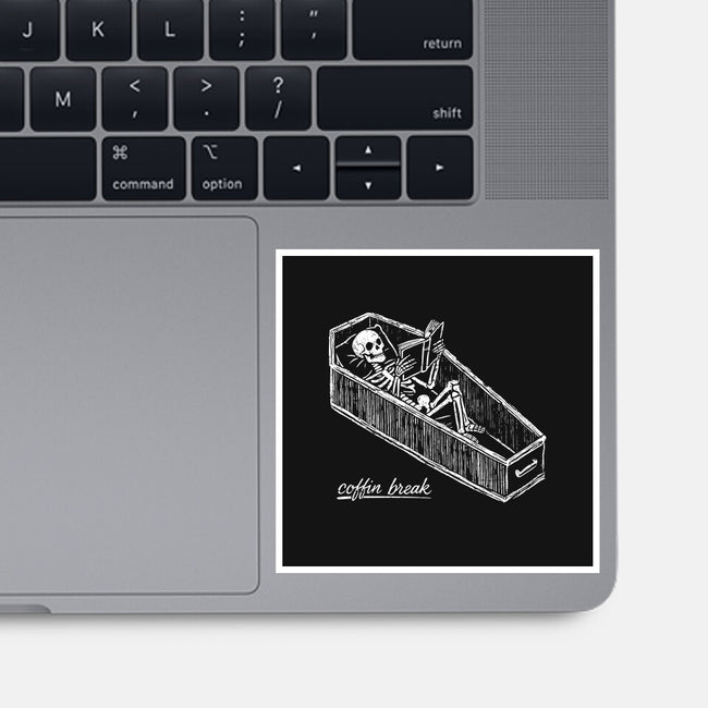 Coffin Break Skeleton-None-Glossy-Sticker-BridgeWalker