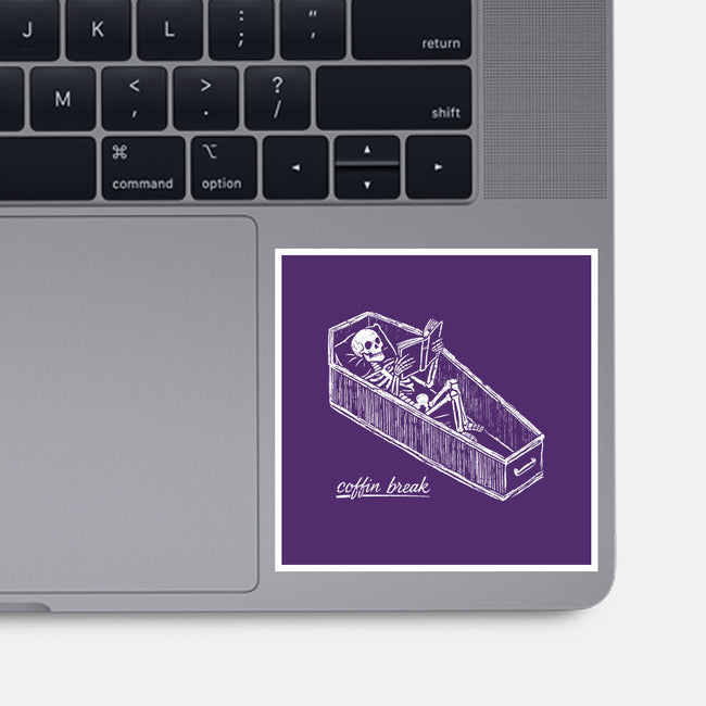 Coffin Break Skeleton-None-Glossy-Sticker-BridgeWalker