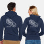 Coffin Break Skeleton-Unisex-Zip-Up-Sweatshirt-BridgeWalker