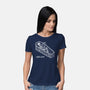 Coffin Break Skeleton-Womens-Basic-Tee-BridgeWalker