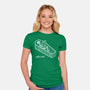 Coffin Break Skeleton-Womens-Fitted-Tee-BridgeWalker