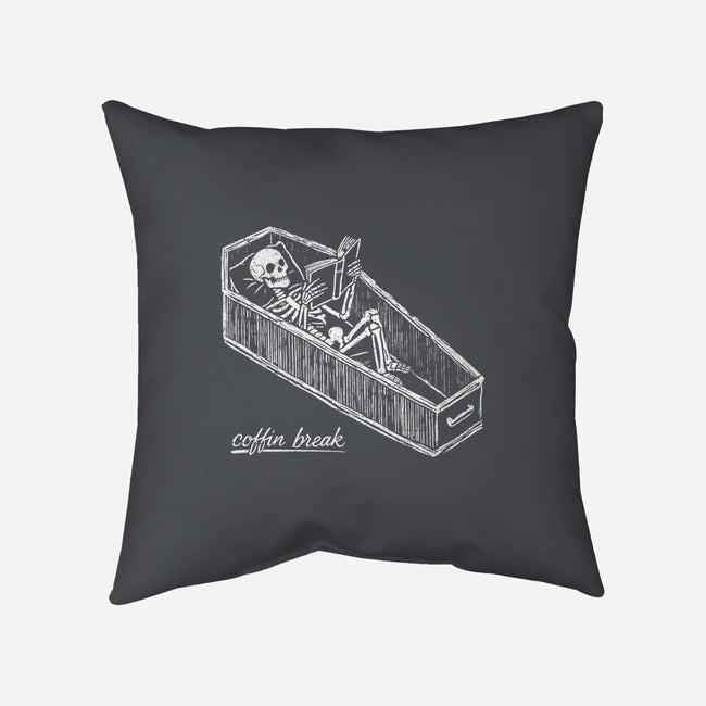 Coffin Break Skeleton-None-Removable Cover w Insert-Throw Pillow-BridgeWalker