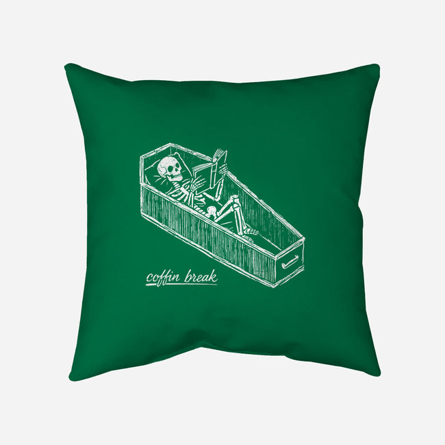 Coffin Break Skeleton-None-Removable Cover w Insert-Throw Pillow-BridgeWalker