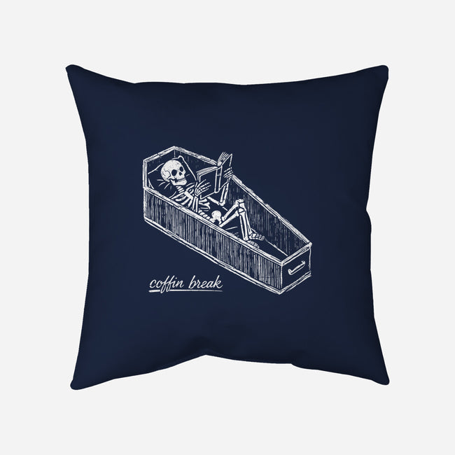 Coffin Break Skeleton-None-Removable Cover w Insert-Throw Pillow-BridgeWalker