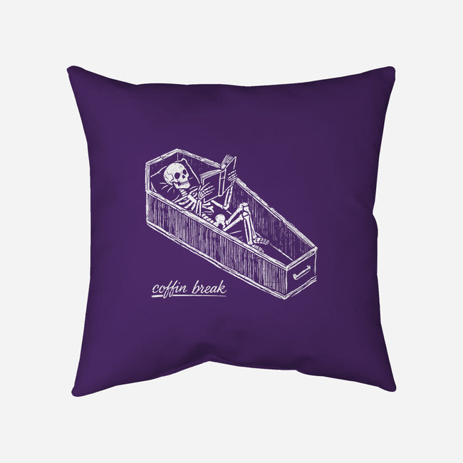 Coffin Break Skeleton-None-Removable Cover w Insert-Throw Pillow-BridgeWalker
