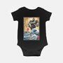 The Iron Giant In Japan Woodblock-Baby-Basic-Onesie-DrMonekers