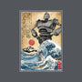 The Iron Giant In Japan Woodblock-Womens-Fitted-Tee-DrMonekers