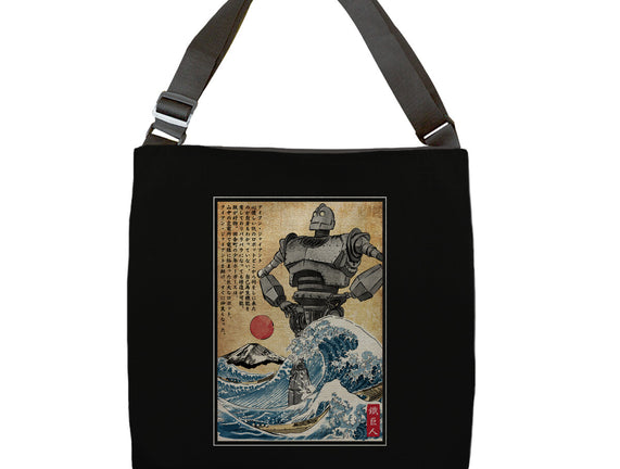 The Iron Giant In Japan Woodblock
