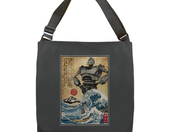 The Iron Giant In Japan Woodblock