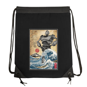The Iron Giant In Japan Woodblock