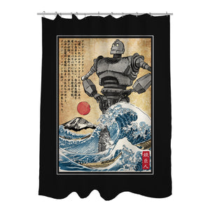 The Iron Giant In Japan Woodblock