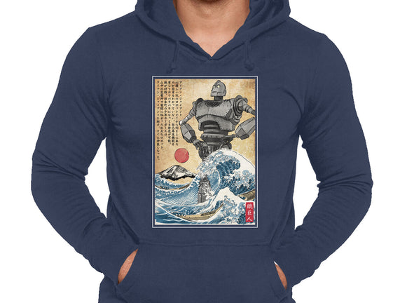 The Iron Giant In Japan Woodblock