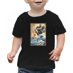 The Iron Giant In Japan Woodblock