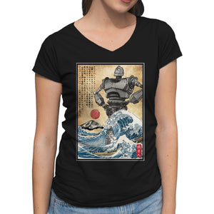 The Iron Giant In Japan Woodblock