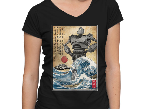 The Iron Giant In Japan Woodblock