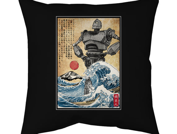The Iron Giant In Japan Woodblock