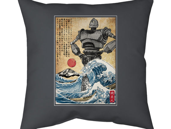 The Iron Giant In Japan Woodblock