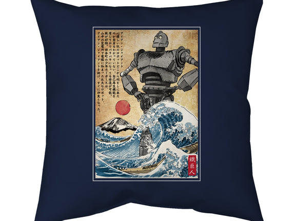 The Iron Giant In Japan Woodblock