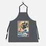The Iron Giant In Japan Woodblock-Unisex-Kitchen-Apron-DrMonekers
