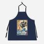 The Iron Giant In Japan Woodblock-Unisex-Kitchen-Apron-DrMonekers