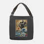 The Iron Giant In Japan Woodblock-None-Adjustable Tote-Bag-DrMonekers