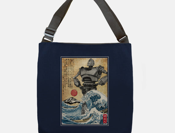 The Iron Giant In Japan Woodblock