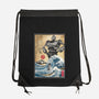 The Iron Giant In Japan Woodblock-None-Drawstring-Bag-DrMonekers