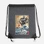 The Iron Giant In Japan Woodblock-None-Drawstring-Bag-DrMonekers