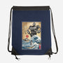 The Iron Giant In Japan Woodblock-None-Drawstring-Bag-DrMonekers