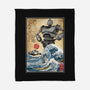 The Iron Giant In Japan Woodblock-None-Fleece-Blanket-DrMonekers