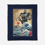 The Iron Giant In Japan Woodblock-None-Fleece-Blanket-DrMonekers
