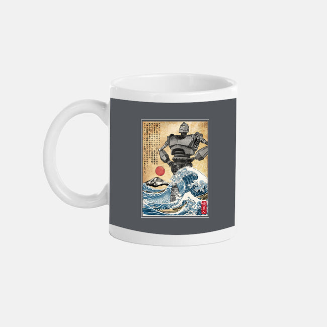 The Iron Giant In Japan Woodblock-None-Mug-Drinkware-DrMonekers