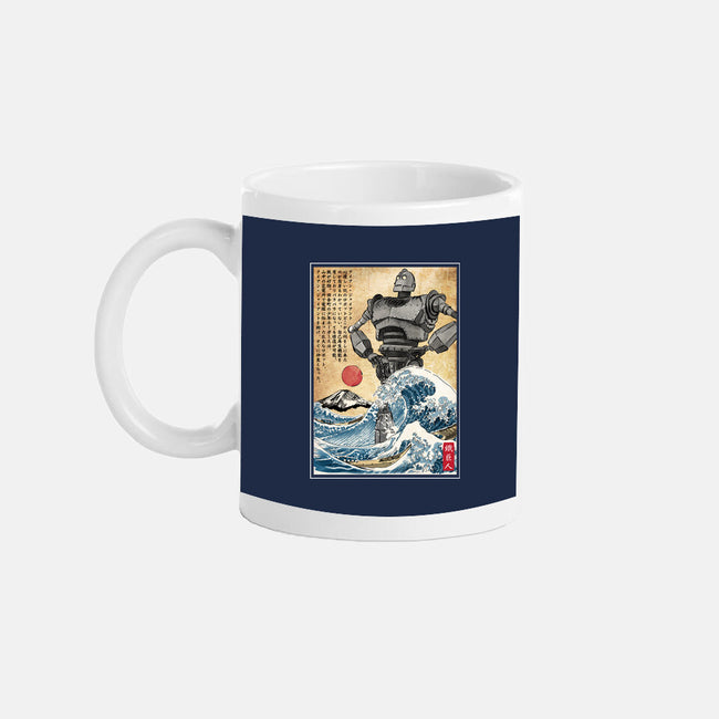The Iron Giant In Japan Woodblock-None-Mug-Drinkware-DrMonekers