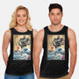 The Iron Giant In Japan Woodblock-Unisex-Basic-Tank-DrMonekers