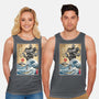 The Iron Giant In Japan Woodblock-Unisex-Basic-Tank-DrMonekers