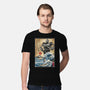 The Iron Giant In Japan Woodblock-Mens-Premium-Tee-DrMonekers