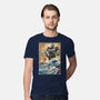 The Iron Giant In Japan Woodblock-Mens-Premium-Tee-DrMonekers