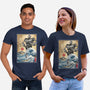 The Iron Giant In Japan Woodblock-Unisex-Basic-Tee-DrMonekers